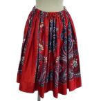 ショッピングGARCONS tao COMME des GARCONS / タオコムデギャルソン | 2019AW | 総柄 ギャザー イージースカート | S | レッド/ホワイト/ブルー | レディース