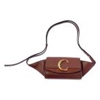 Chloe / クロエ | C シー / ベルト ボディ ショルダー バッグ | ブラウン | レディース