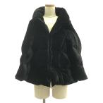 ショッピングGARCONS JUNYA WATANABE COMME des GARCONS / ジュンヤワタナベ | 2005AW | ベロア オーバー ポンチョ ダウンジャケット / 総裏地 | S | ブラック
