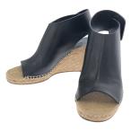 CELINE / セリーヌ | エスパドリーユ ウェッジソール サンダル | 36 | ブラック | レディース