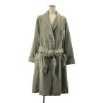 MARGARET HOWELL / マーガレットハウエル ウール チェック ショールカラー ガウンコート