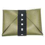 【新品】  MARNI / マルニ | 2024SS | CC HOLDER PVC カードケース | カーキ/ブラック | メンズ