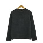 PRADA SPORT / プラダスポーツ | ウール リブ エルボーパッチ ニット | 46 | チャコールグレー | メンズ