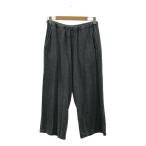 COMOLI / コモリ | 2021SS | ウォッシュドシルク ドローストリング パンツ | 1 | グレー | メンズ