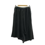 ショッピングギャルソン 【美品】  COMME des GARCONS / コムデギャルソン | 2018AW | ポリエステル 縮絨 変形 ドローストリング オーバー パンツ | S | ブラック