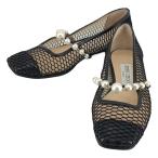 JIMMY CHOO / Jimmy Choo жемчуг сетка балетки 