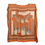 ショッピングバンダナ HERMES / エルメス 140 Selle de Dignitaire Bandana / 高官の鞍 バンダナ / カシミヤ シルク 大判ストール