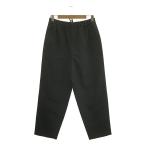 JIL SANDER / ジルサンダー | 2021SS | Fine Wool Gabardine Pant ドローストリングパンツ | 46 | ブラック | メンズ