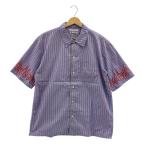 ショッピングトーマス DISCOVERED / ディスカバード ×THOMAS MASON トーマスメイソン / 刺しゅう ストライプ 半袖 シャツ