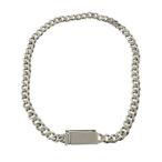 [ прекрасный товар ] CALVIN KLEIN / Calvin Klein | ID пряжка плоский цепь ремень | XS | серебряный | женский 