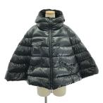 ショッピングポンチョ MONCLER / モンクレール | AGNES ダウンポンチョ コート | 0 | ブラック | レディース
