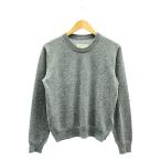 Maison Margiela / メゾンマルジェラ | 2021AW | ウール エルボーパッチ ニット プルオーバー | XL | グレー | レディース