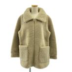 ショッピングBrand H BRAND / エイチブランド リアルムートン テディ オーバー ショートコート / 総裏地