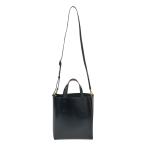 MARNI / マルニ | MUSEO BAG SMALL ミュゼオ スモール 2Way レザー トートバッグ | ブラック | レディース
