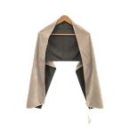 【美品】  mina perhonen / ミナペルホネン | minuit ベルベット カシミヤ マフラー ストール | グレー | レディース