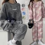  джерси верх и низ в комплекте женский выставить длинный рукав тянуть over cut and sewn tops длинные брюки тренировочный casual салон одежда осень 