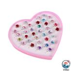  кольцо игрушка девочка кольцо комплект 36 позиций комплект детский кольцо Princess ювелирные изделия симпатичный Kids кольцо кольцо ювелирные изделия девочка игрушка драгоценнный камень кольцо ...