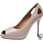 8cm каблук эмаль сандалии туфли-лодочки ходить на работу офис каблук булавка каблук высокий каблук открытый tu свадьба 2 следующий . party kyaba боль . нет ..... боль .