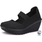 комфорт обувь Wedge подошва low каблук туфли-лодочки ..... толщина низ обувь THKJ резина ремешок .. надеть обувь ... усталость трудно сетка .... едет 