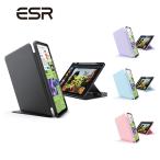 ESR iPad Air 13/ 11インチ ケース M3/M2 (2025/2024) iPad A16/第10世代 ペン収納 耐衝撃 縦横スタンド Pencil Pro/USB-C対応 マルチアングルケース Flipケース