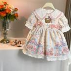 チュール ワンピース キッズキッズドレス 子供ドレス 可愛い リボン付き 半袖 チュール 女の子 子供服 子ども服 子ども ドレス プチプチ 夏