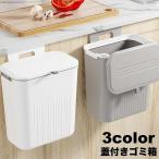 ゴミ箱 ダストボックス 引っ掛け 蓋付き ごみ箱 キッチン用品 シンク 簡単設置 省スペース 吊り下げ 引っ掛け シンプル 台所 便利