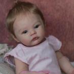 リボーンドール 19インチ48cm 新しい生まれ変わった女の子の人形、 やわらかい布ボディ 手作りのリアルな人形、 本物の赤ちゃんのように、 高齢者と 子供のギフ