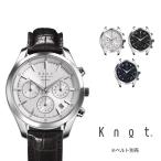 Knot 機械式腕時計 オートマティッククロノグラフ 時計本体のみ 日本製 40mm メンズ サファイアガラス atc-40シリーズ