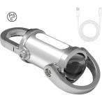 防水キーホルダー型ライト LEDキーチェーンライト ポータブルキーホルダー USB充電式 ミニ懐中電灯 超高輝度 防水設計 キーリング型懐中 アウトドア/防災兼用