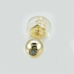 Yahoo! Yahoo!ショッピング(ヤフー ショッピング)メンズピアス 本物１８金 ダイヤ ０．０２ｃｔ 目玉 Ｍ ピアス K18 片方 シ