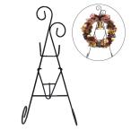 ショッピングクリスマスリース クリスマスリーススタンド Ｍサイズ クリスマス 玄関 部屋 北欧 おしゃれ 豪華 飾り 装飾 上品 ディスプレイ アイアン リースハンガー リースハンギング F2