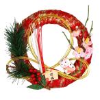 お正月飾り玄関扉門松角松招き猫2026新年装飾デコレーションしめ縄松