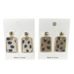  ho ru нагрудник n рисунок серьги животное рисунок корова рисунок серьги-гвоздики серьги аксессуары ювелирные изделия белый бежевый взрослый casual модный 