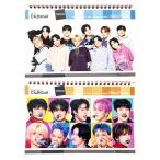 【ピンク卓上カレンダー】TREASURE トレジャー 2024.2025年 2年分 ピンク 卓上カレンダー + ステッカーシール付き 送料無料 韓国グッズ 韓国アイドル 韓流 韓国