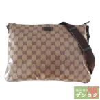 [ б/у ] Gucci GG crystal сумка на плечо наклонный .. сумка на плечо 278301 покрытие парусина бежевый Brown чай GUCCI унисекс 