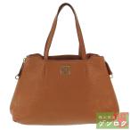 【中古】 ゲラルディーニ  トートバッグ トート レザー ブラウン 茶 GHERARDINI【質屋】【代引き手数料無料】