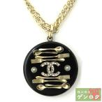 【中古】シャネル ネックレス カトラリーモチーフ ブラック CHANEL【質屋】【代引き手数料無料】
