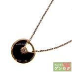 【中古】カルティエ B3047200 K18PG オニキス ダイヤ アミュレット ペンダント ネックレス CARTIER【質屋】【代引き手数料無料】