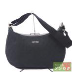 [ б/у ] Gucci GG наклонный .. плечо 122790 GG парусина кожа черный чёрный серебряный металлические принадлежности прекрасный товар сумка на плечо GUCCI[ ломбард ]