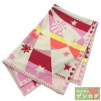 【中古】 エルメス ブランケット ウール/カシミヤ ピンク系 ホワイト 赤 毛布 レディース ベビー その他ファッション雑貨 HERMES【質屋】