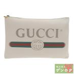 【中古】GUCCI グッチ ポーチ クラッチバッグ アイボリー レザー ユニセックス 500984【質屋】【代引き手数料無料】