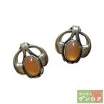【中古】ジョージジェンセン ヘリテージ イヤリング ムーンストーン シルバー925 オレンジ Georg Jensen【質屋】【代引き手数料無料】