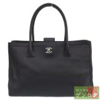 【中古】CHANEL シャネル エグゼクティブトート ショルダーバッグ ブラック レザー 17番台 レディース【質屋】【代引き手数料無料】