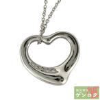 【中古】TIFFANY & Co. ティファニー  オープンハート ネックレス ダイヤ入り Pt950 2.4g【質屋】