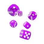 Oakie Doakie Dice D6 Dice 16 mm Translucent　カラー: パープル