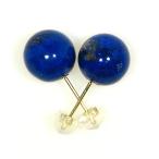 高級AAラピスラズリ10mmK18YGピアス12月誕生石天然石パワーストー...