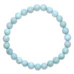 送料無料　A 心の平和 ラリマー 6mm ブレスレット ・15cm 16.5cm 18cm 6月 誕生石 天然石 パワーストーン アクセサリー メンズ レディース