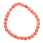 高級AA縞模様の少ないインカローズ6mmブレスレット15cm16.5cm1...