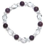 A8mmのインドルビー&水晶・幸運ブレスレット16.5cm4月7月...