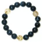 AAAホークスアイ+ルチルクォーツ10mmブレスレット16.5cm18cm...